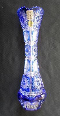 Bohemian Crystal Cut Glass Vase