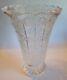 Bohemian Czech Crystal 12 Tall Vase Hand Cut Queen Lace 24% Lead Glass