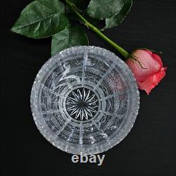 Bohemian Czech Hand Cut 9 Flower Vase Queen Lace 500PK 24% Lead Crystal