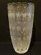 Bohemian Czech Hand Cut Glass Crystal Queen Lace Vase 12 X 6-1/4 Beautiful
