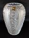 Bohemian W. Germany Hand Cut Glass Crystal Queen Lace Vase 9 X 6 Inches