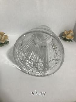 Brierley Large Crystal Vase/ Royal Brierley Made In England/ Centerpiece