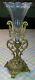 C1900 Dore Bronze & Cut Crystal Epergne Vase
