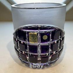 CAESAR CRYSTAL NERON Medium Cup Vase Signed MASTERWORK Kunst Frost Bohemian