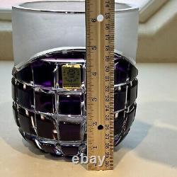 CAESAR CRYSTAL NERON Medium Cup Vase Signed MASTERWORK Kunst Frost Bohemian