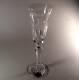 Chinese Bouquet Cut Crystal Champagne Flute Varga For Herend Never Used 9 Avail