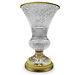 C. 1950s French Baccarat Glass, Compania Vase With Bronze Mounts