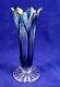 Caesar Crystal Bohemiae Hand Cut Lead Crystal 8 Tall Blue Vase