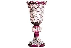 Caesar Crystal Bohemiae Vase Vase Ananas Bohemian Czech Glass Lead Cut New