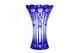 Caesar Crystal Czech Hand-cut Vase Clear/blue Snowflake Design
