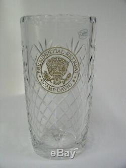 Camp David Presidential Retreat Large 8 5/8 Cut Glass Taunton 24% Crystal Vase
