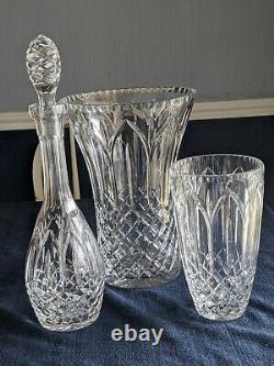 Chartres (Cut) by ATLANTIS Decanter, 8 3/4 Vase, 12 Vase Cut Crystal 1984-2019