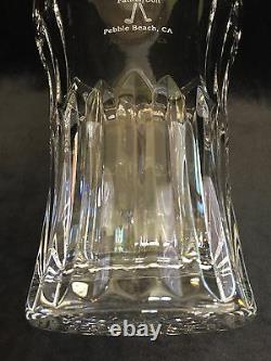 Cleveland Golf Father/Son Pebble Beach Sterling Cut Glass Crystal Vase Trophy
