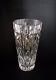 Collectible Waterford Crystal Ireland Cut Glass Tall Flower Vase Signed 8