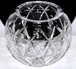 Crystal Ball VASE Tiffany & Co X Cut Vintage Signed 8x7 inch