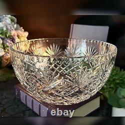 Crystal Bowl Centerpiece Vase Poland Crafted Flower Cut Crystal Fruit Bowl