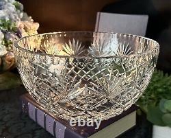 Crystal Bowl Centerpiece Vase Poland Crafted Flower Cut Crystal Fruit Bowl