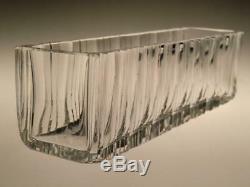 Crystal Clear Cut Glass Vase Jardiniere by Vaclav Hanus 1970s Interior Design