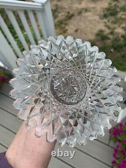 Crystal Cut Glass Chalice Vase 12