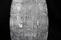 Crystal Glass Vase 10 Hand Cut Bohemia Czech Glass Decorative Flower Vase NEW