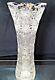 Crystal Glass Vase 9.5 Centerpiece Bud Vase Flower Hand Cut Bohemian Crystal