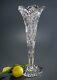 Crystal Trumpet Vase Antique American Brilliant Cut Glass