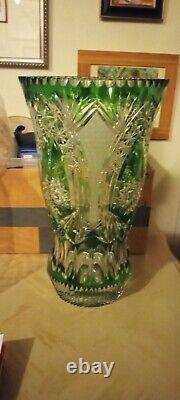 Crystal Vase large Hand Cut