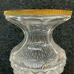 Cut Glass Crystal Ormolo Mounted Antique French vase