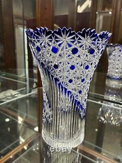 Cut to clear crystal vase
