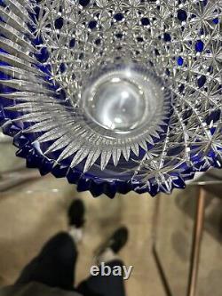 Cut to clear crystal vase