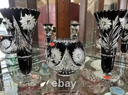 Cut to clear crystal vases
