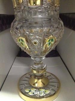 Czech bohemia crystal glass Cut crystal vase 35cm/ 14