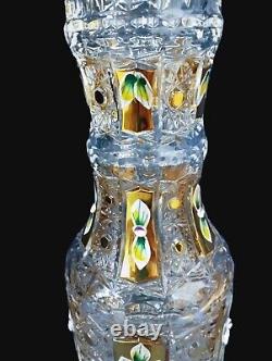 Czech bohemia crystal glass Cut crystal vase 40 cm/16