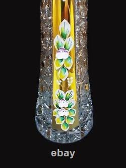 Czech bohemia crystal glass Cut crystal vase 40 cm/16 II