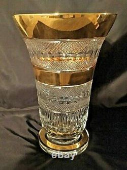 Czech bohemia crystal glass Cut crystal vase Moser decor 31cm/12