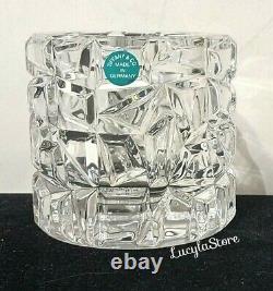 EUC Tiffany & Co Sierra Crystal Rock Cut Votive Tealight Candle Vase Holder Box