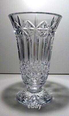 EXCELLENT Waterford Crystal BALMORAL Footed Fluted Vase 10