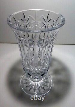 EXCELLENT Waterford Crystal BALMORAL Footed Fluted Vase 10