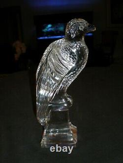 Early Fredrick Carder Steuben Cut Glass Eagle Hawk Bird of Prey Good Cond #1