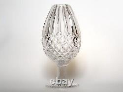 Etched Cut Crystal Vase
