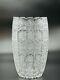 European Brilliant Cut Lead Crystal 24% Crystal Queen's Lace Pattern Tall Vase