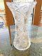 Exceptional Rare Abp American Brilliant Cut Crystal Glass Vase Height 14