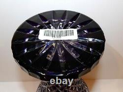 Exquisite Large Bohemian/czech Crystal Amethyst Cut To Clear 16 Statement Vase