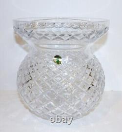 Exquisite Large Waterford Crystal Beautifully Cut & Shaped 9 Vase 9 Pounds