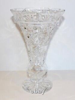 Exquisite Vintage Waterford Crystal 8 Highly Cut Beautifully Shaped Flared Vase
