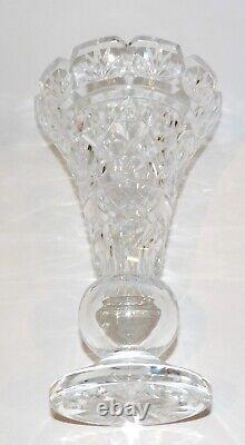 Exquisite Vintage Waterford Crystal 8 Highly Cut Beautifully Shaped Flared Vase