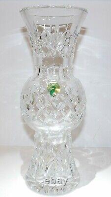 Exquisite Waterford Crystal Beautifully Cut Unique Shaped 10 Vase