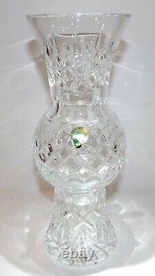 Exquisite Waterford Crystal Beautifully Cut Unique Shaped 10 Vase