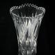 Exquisite Waterford Cut Crystal Honor 8.5 Flower Vase Sawtooth Rim, Luxury