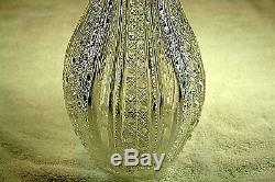 Extremely Rare Vintage 1862 CIVIL War Era, Hand Cut Lead Crystal Vase